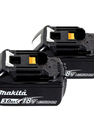 Kit source d'alimentation Makita 18 V (197952-5) avec 2 batteries BL 1830 B 3,0 Ah + chargeur DC 18 RC + Makpac