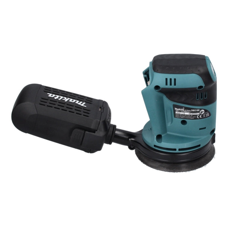 Makita DBO 180 Z Akku Exzenterschleifer 18 V 125 mm + 4x Toolbrothers TURTLE Schleifset - ohne Akku, ohne Ladegerät - Toolbrothers