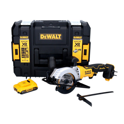 DeWalt DCS 571 Akku Handkreissäge 18 V 115 mm Brushless+ 1x Akku 2,0 Ah + TSTAK - ohne Ladegerät