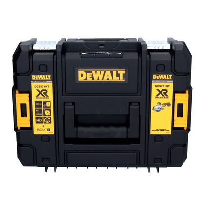 Scie circulaire sur batterie DeWalt DCS 571 D1 18 V 115 mm sans balai + 1x batterie 2,0 Ah + chargeur + TSTAK