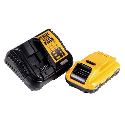 Scie circulaire manuelle à batterie DeWalt DCS 571 L1 18 V 115 mm sans balais + 1x batterie 3,0 Ah + chargeur + TSTAK