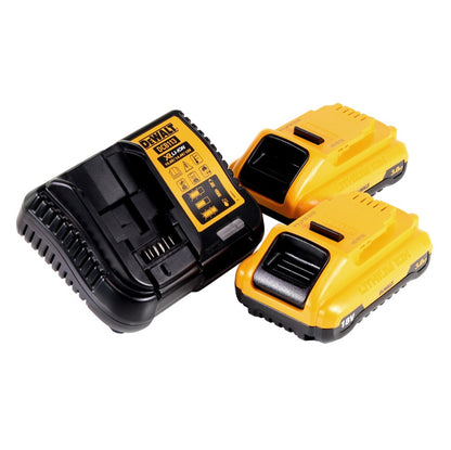 Scie circulaire sur batterie DeWalt DCS 571 L2 18 V 115 mm sans balais + 2x batteries 3,0 Ah + chargeur + TSTAK