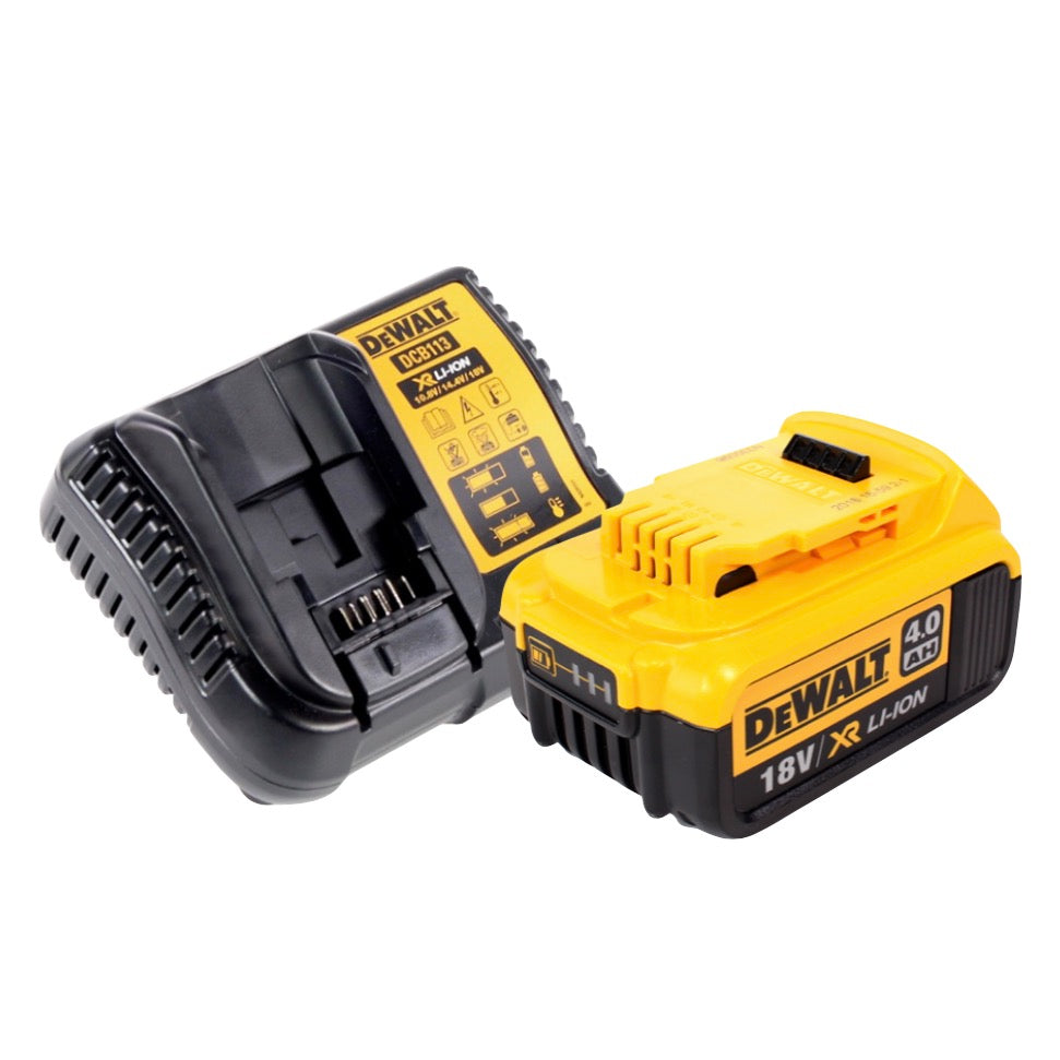 Scie circulaire sur batterie DeWalt DCS 571 M1 18 V 115 mm sans balai + 1x batterie 4,0 Ah + chargeur + TSTAK