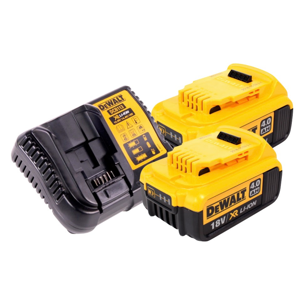 Scie circulaire sur batterie DeWalt DCS 571 M2 18 V 115 mm sans balai + 2x batteries 4,0 Ah + chargeur + TSTAK