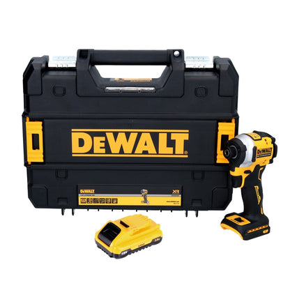 DeWalt DCF 850 Akku Schlagschrauber 18 V 205 Nm 1/4" Brushless + 1x Akku 3,0 Ah + TSTAK - ohne Ladegerät