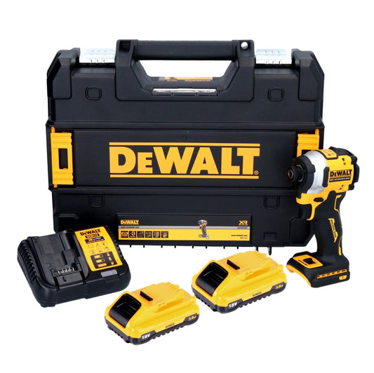 Clé à chocs sans fil DeWalt DCF 850 ​​​​L2 18 V 205 Nm 1/4" sans balai + 2x batterie 3,0 Ah + chargeur + TSTAK