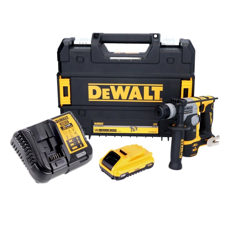 Marteau perforateur à batterie DeWalt DCH 172 L1 18 V 16 mm 1,4 Joule SDS plus sans balai + 1x batterie 3,0 Ah + chargeur + TSTAK