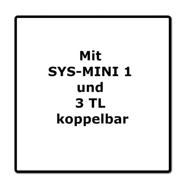 Festool T-LOC SYS MINI 1 TL TRA MINI Systainer ( 203813 ) Kleinteile Koffer transparenter Deckel koppelbar mit SYS-MINI 1 und 3 TL - Toolbrothers