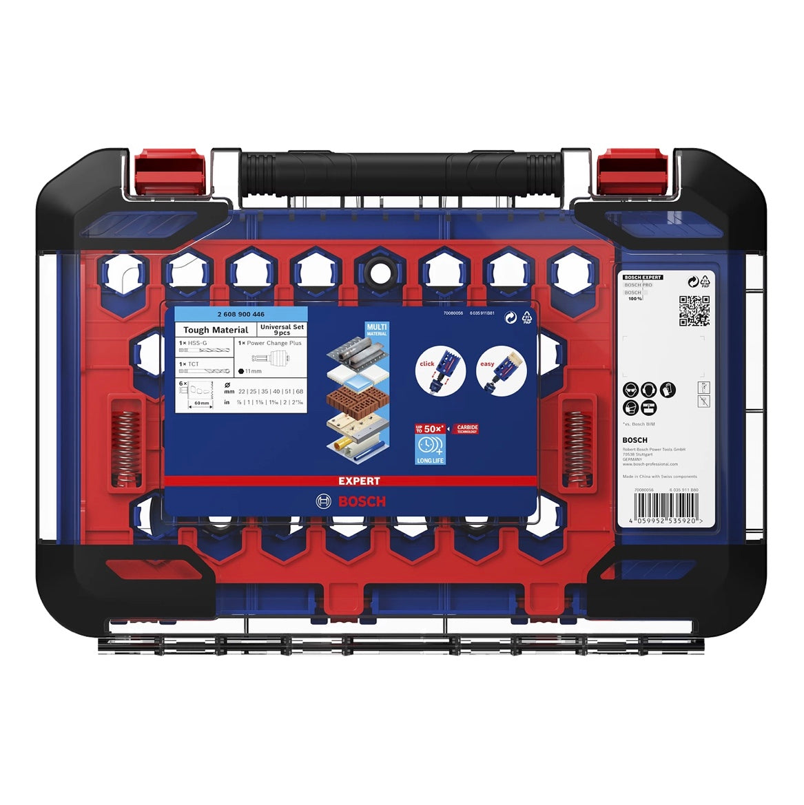 Bosch Expert Tough Material Lochsägen Set 22 - 68 mm 9 tlg. ( 2608900446 ) Carbide Universal - Toolbrothers