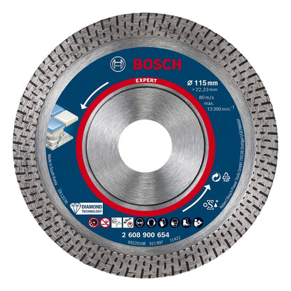 Bosch EXPERT HardCeramic Diamant Trennscheibe 115 x 22,23 mm 1 Stk. ( 2608900654 ) Diamond Technology