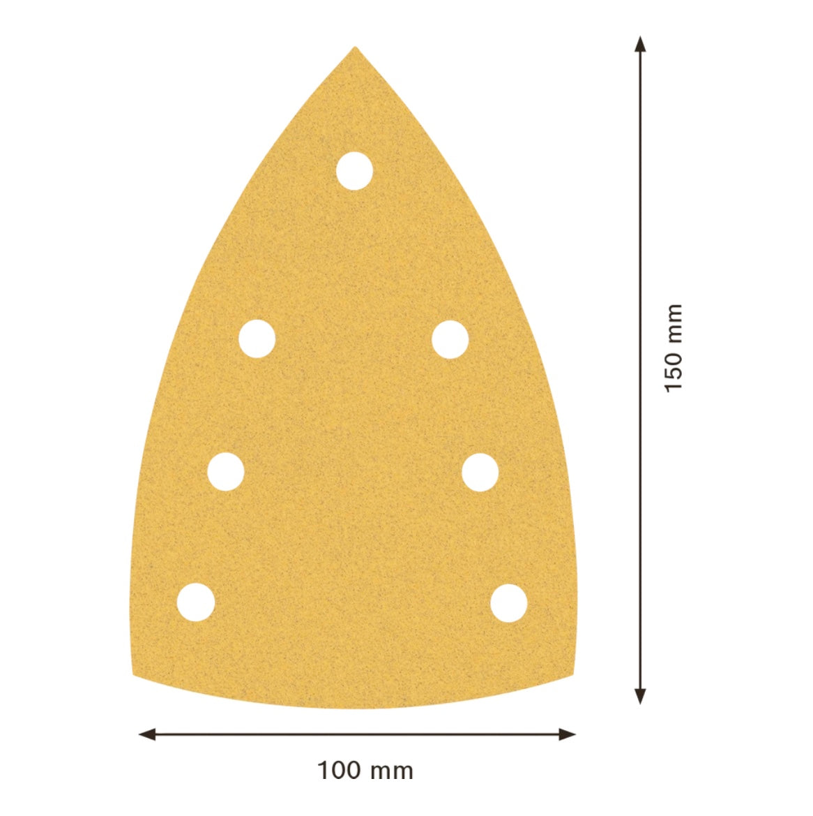 Bosch EXPERT C470 Schleifpapier 100 x 150 mm 7 Loch G 120 10 Stk. ( 2608901117 ) für Multischleifer