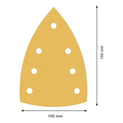 Bosch EXPERT C470 Schleifpapier 100 x 150 mm 7 Loch G 120 10 Stk. ( 2608901117 ) für Multischleifer