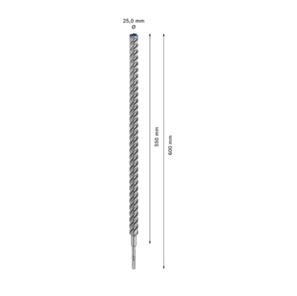 Bosch Expert SDS plus 7X Hammerbohrer 25 x 600 mm ( 2608900152 ) 4 Schneiden Carbide Technology