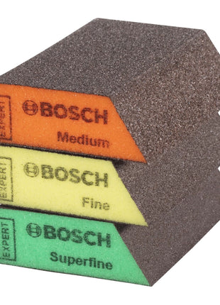 Bosch Expert S470 Combi Block Set 3 pièces 69 x 97 x 26 mm (2608901174) Moyen / Fin / Superfin