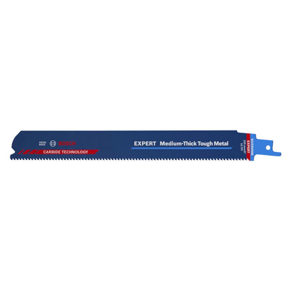 Bosch EXPERT Medium Thick Tough Metal S 1155 HHM Säbelsägeblatt 225 mm 10 Stk. ( 2608900376 ) Carbide Technology