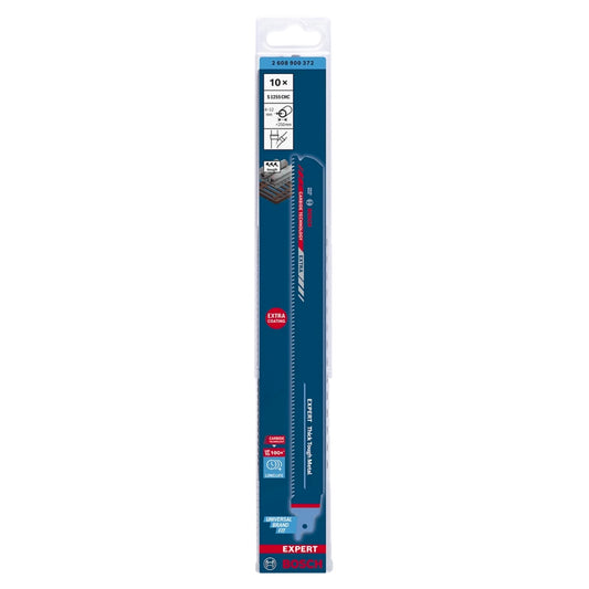 Lame de scie alternative Bosch EXPERT Thick Tough Metal S 1255 CHC 300 mm 10 pièces (2608900372) Carbide Technology