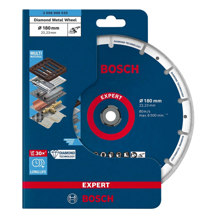 Disque à tronçonner Bosch Expert Diamond Metal Wheel 180 x 22,23 mm (2608900535) Technologie Diamant