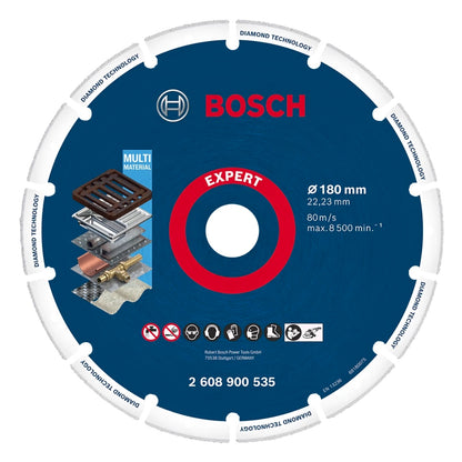 Disque à tronçonner Bosch Expert Diamond Metal Wheel 180 x 22,23 mm (2608900535) Technologie Diamant