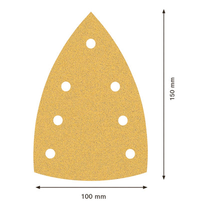 Bosch EXPERT C470 Schleifpapier 100 x 150 mm 7 Loch G 80 10 Stk. ( 2608901116 ) für Multischleifer - Toolbrothers