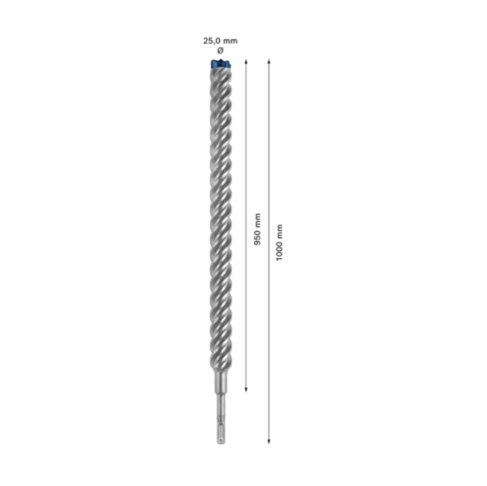 Bosch Expert SDS plus 7X Hammerbohrer 25 x 1000 mm ( 2608900153 ) 4 Schneiden Carbide Technology