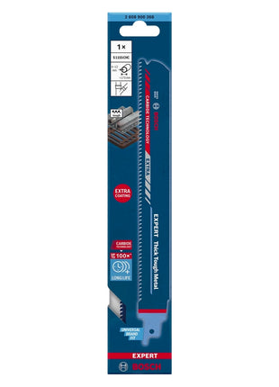 Lame de scie sabre Bosch Expert S 1155 CHC Thick Tough Metal 225 mm (2608900368) Technologie Carbure