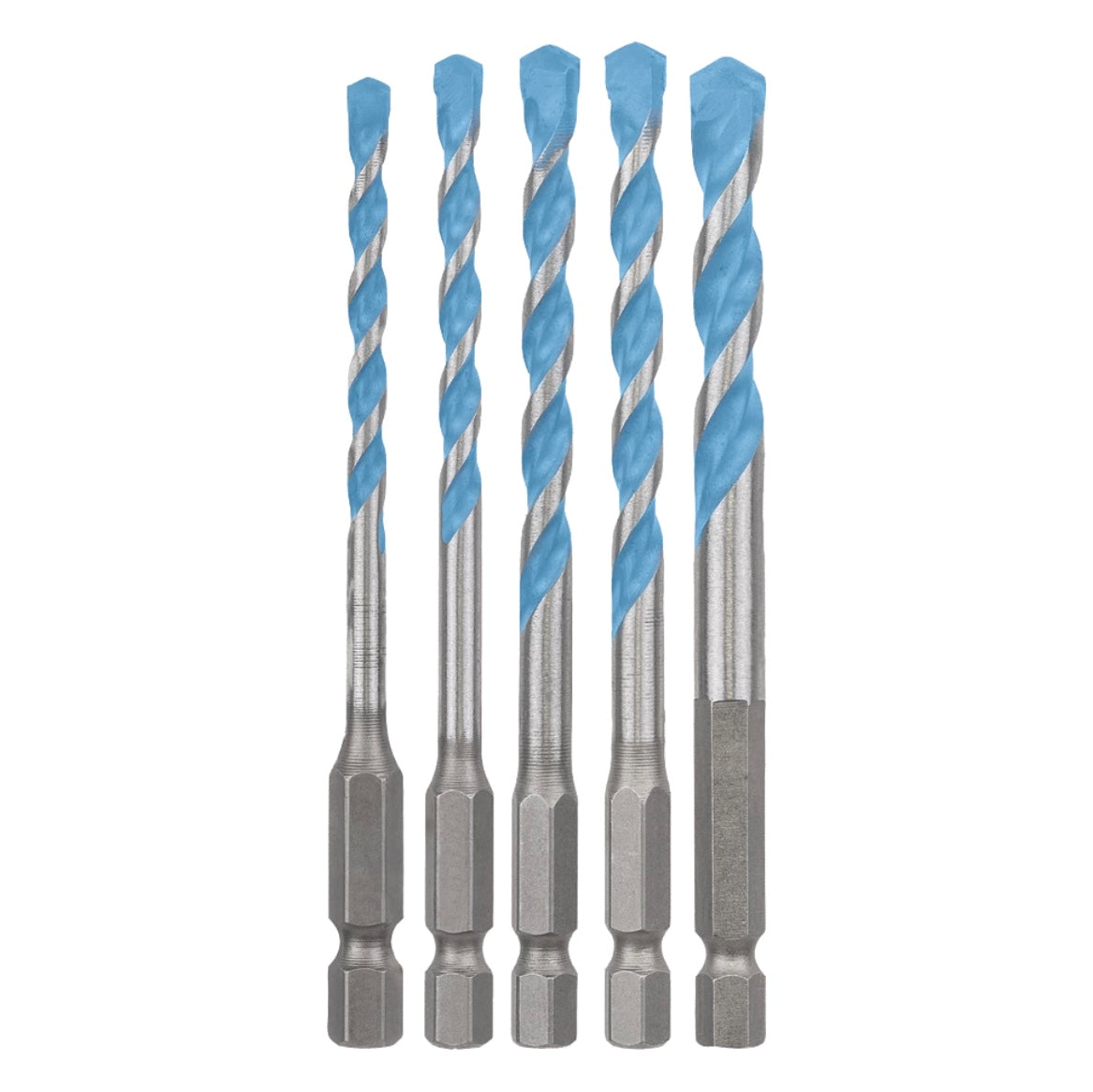 Bosch Expert HEX-9 Multi Construction Bohrer Set 5 tlg. ( 2608900585 ) 4 / 5 / 6 / 6 / 8 mm Centering Geometry - Toolbrothers