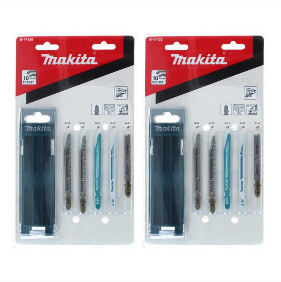 Assortiment de lames de scie sauteuse Makita B 2 pièces (2x B-44426) 20 pièces pour bois / plastique / métal / parquet / stratifié