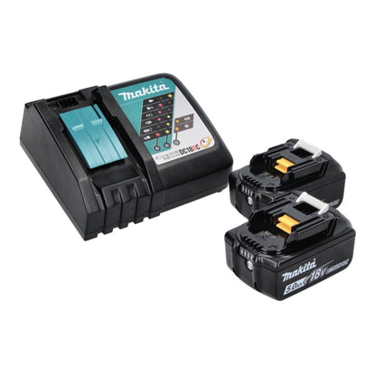 Kit combiné batterie Makita DLX 2271 TJ Perceuse sur batterie DDF 484 + perceuse à percussion sur batterie DHR 171 + 2x batterie 5,0 Ah + chargeur + Makpac