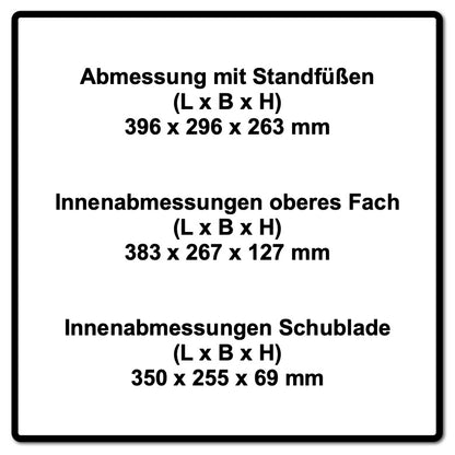 Festool Systainer T-LOC SYS-COMBI 2 Werkzeugkoffer 2 Stk. ( 2x 200117 ) 396 x 296 x 270 mm - Toolbrothers