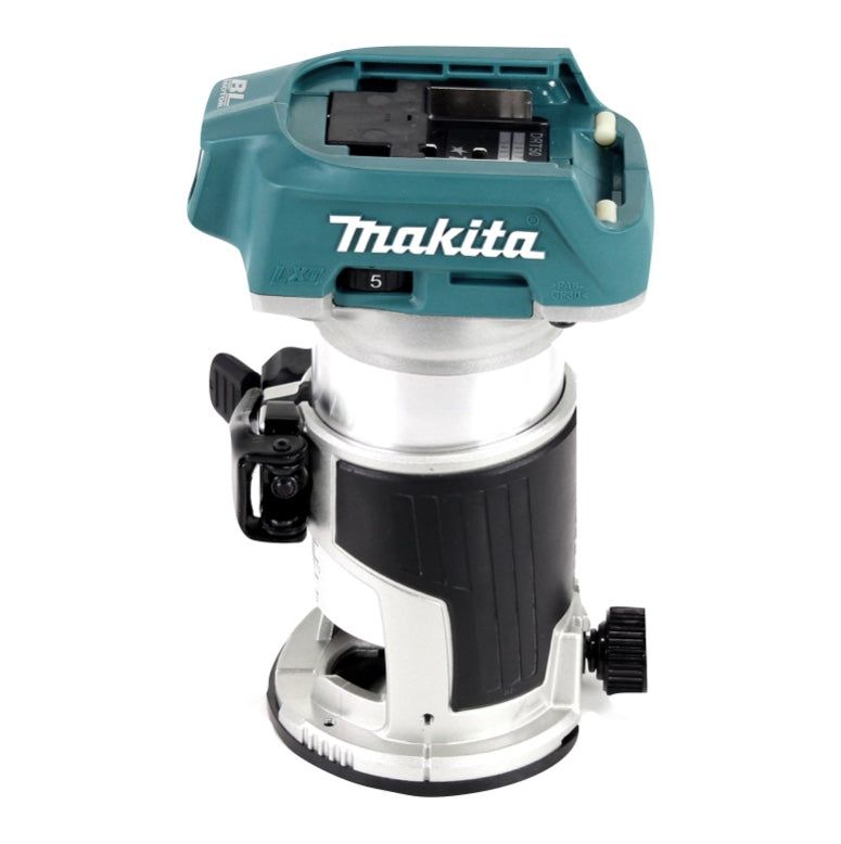 Kit combiné batterie Makita DLX 3116 TJ Perceuse à percussion sur batterie DHP 485 + raboteuse sur batterie DKP 180 + fraiseuse multifonction sur batterie DRT 50 + 2x batterie 5,0 Ah + chargeur + Makpac