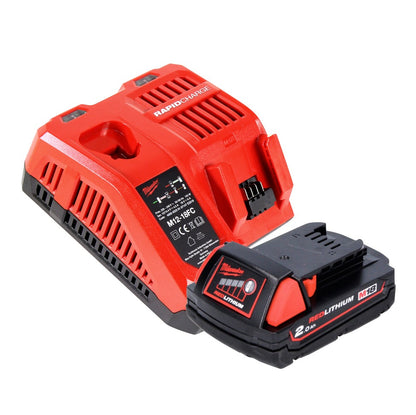 Marteau perforateur à batterie Milwaukee M18 BH-201FC 18 V 1,2 J SDS plus + 1x batterie 2,0 Ah + chargeur