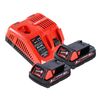 Marteau perforateur à batterie Milwaukee M18 BH-202FC 18 V 1,2 J SDS plus + 2x batteries 2,0 Ah + chargeur