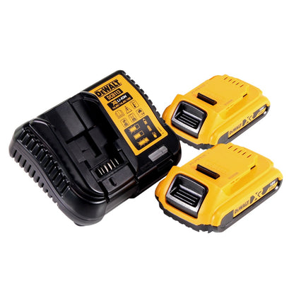 Scie alternative à batterie DeWalt DCS 382 D2T 18 V sans balais + 2x batteries 2,0 Ah + chargeur + TSTAK