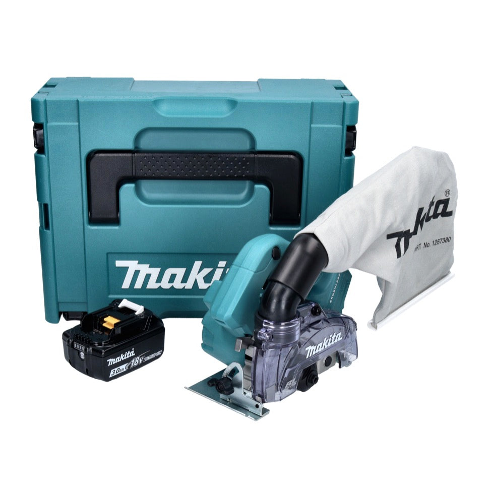 Makita DCC 500 F1J Akku Diamantschneider 18 V 125 mm Brushless + 1x Akku 3,0 Ah + Makpac - ohne Ladegerät - Toolbrothers