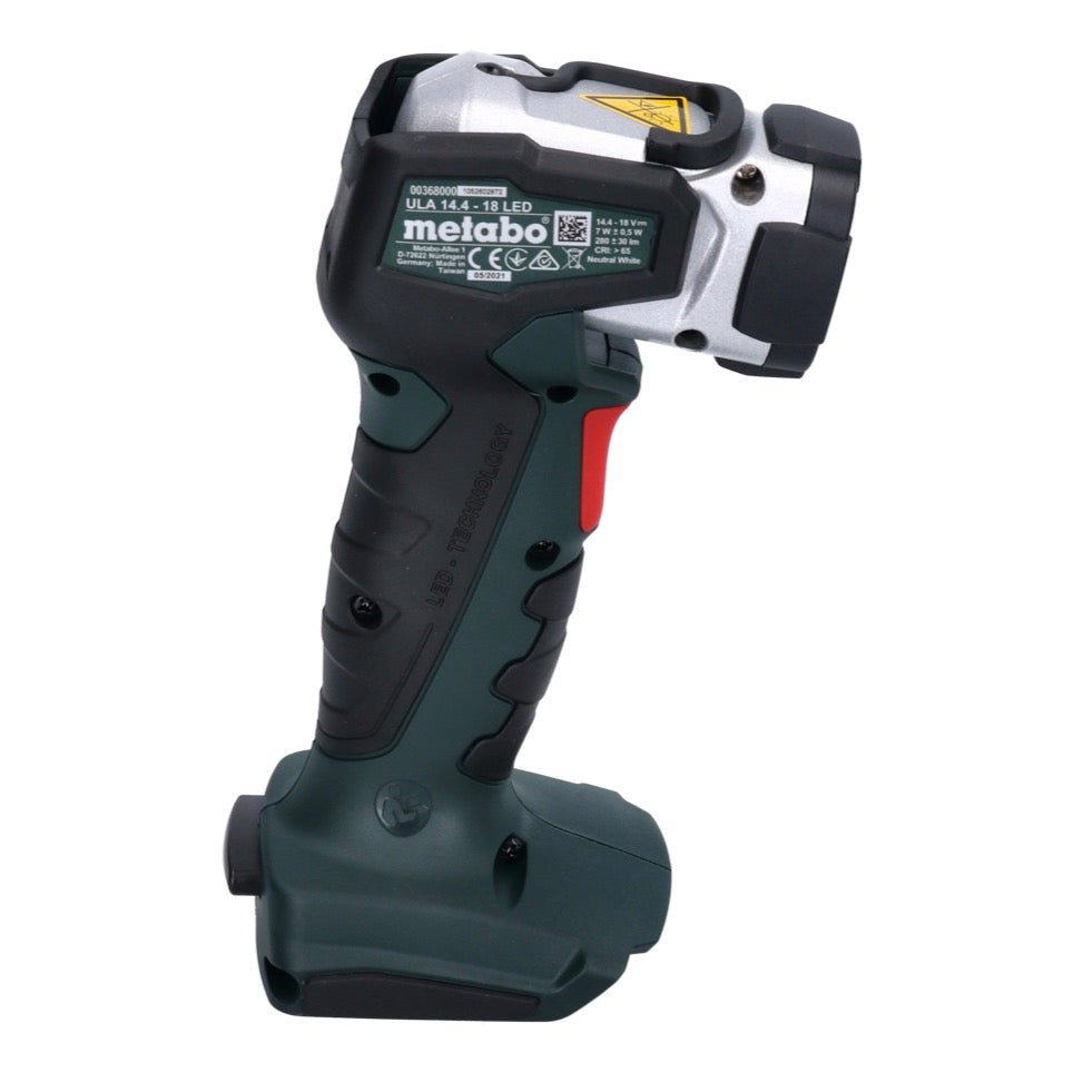 Metabo ULA 14,4 - 18 LED Akku Handscheinwerfer 18 V 280 lm + 2x Akku 4,0 Ah + Ladegerät