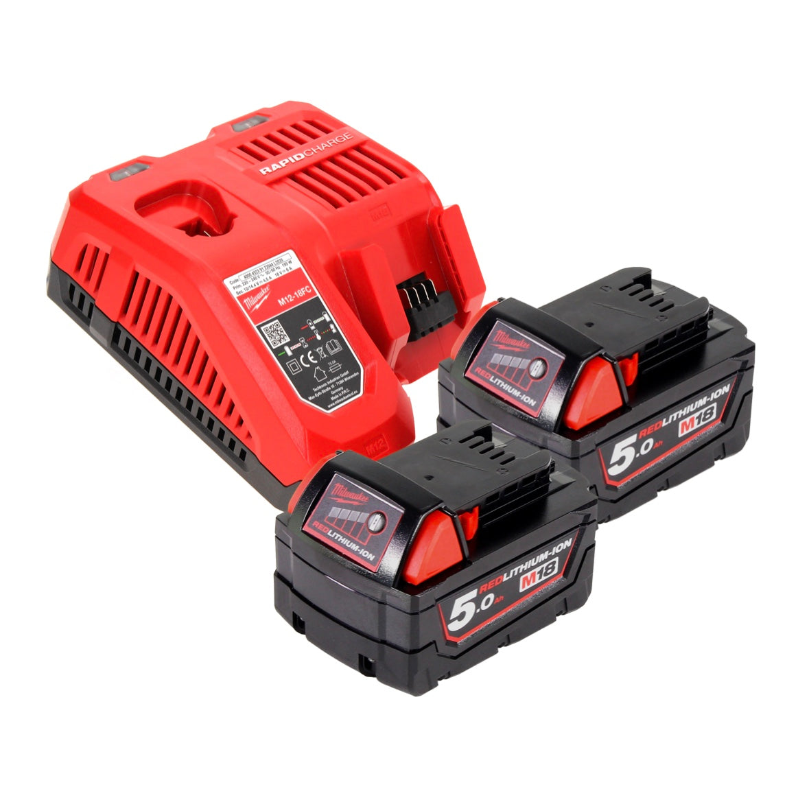 Milwaukee M18 CCS55-502 Akku Handkreissäge 18 V 165 mm + 2x Akku 5,0 Ah + Ladegerät - Toolbrothers