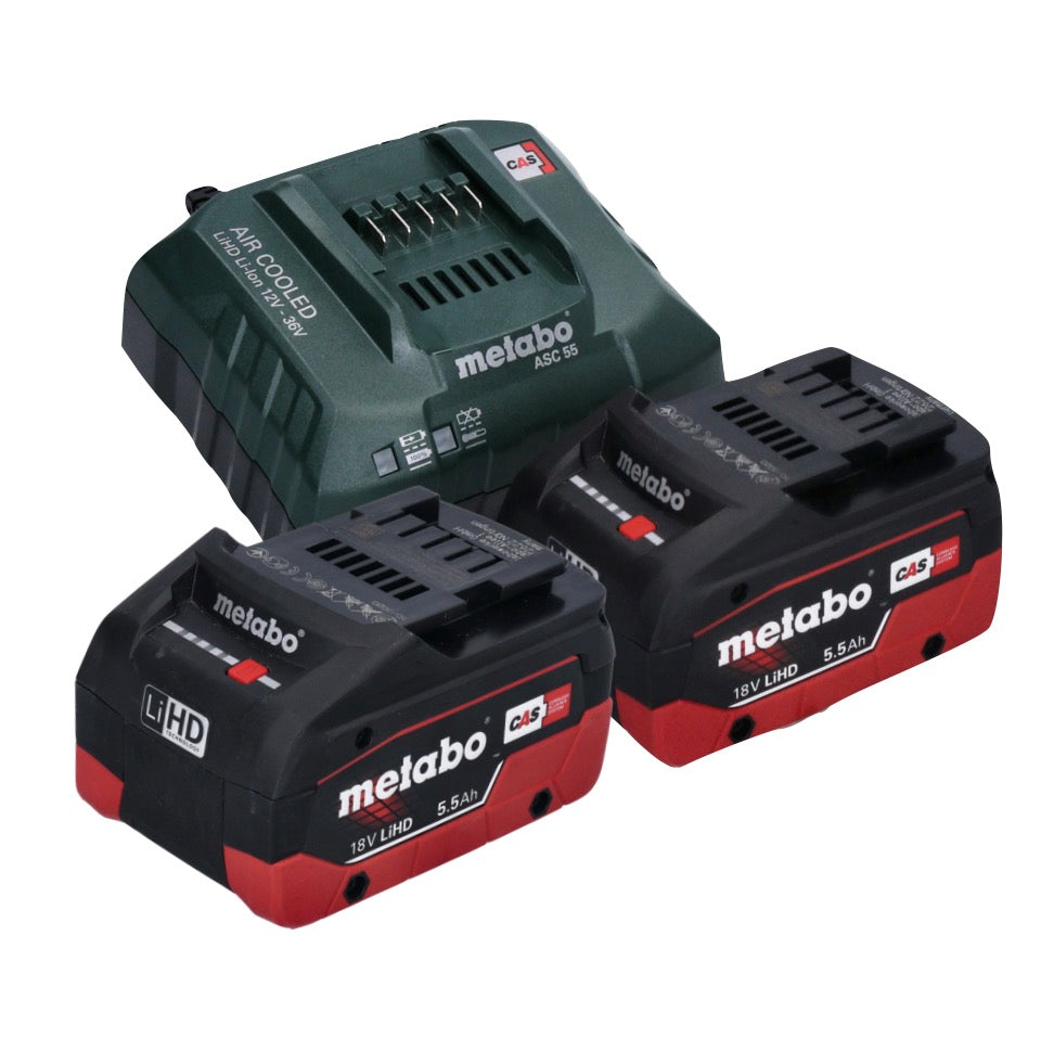 Metabo ULA 14.4 - Projecteur portatif à 18 LED sur batterie 18 V 280 lm + 2x batteries 5,5 Ah + chargeur