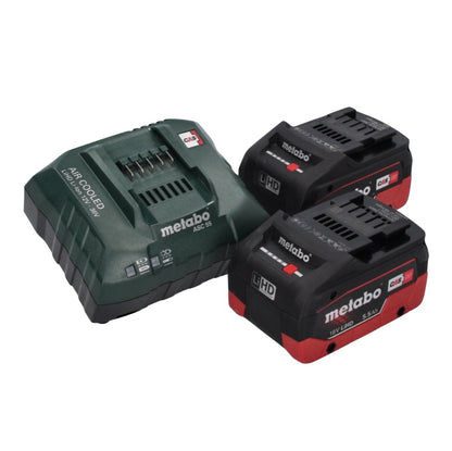 Metabo KS 18 LTX 66 BL Akku Handkreissäge 18 V 165 mm + 2x Akku 5,5 Ah + Ladegerät + Führungsschiene + metaBOX