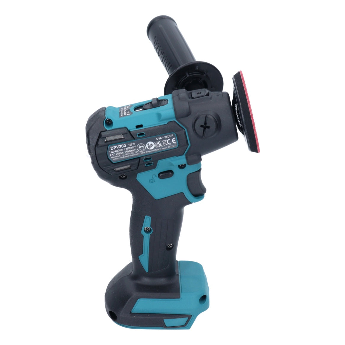 Makita DPV 300 Z Akku Schleifer Polierer 18 V 50 / 80 mm Brushless Solo - ohne Akku, ohne Ladegerät - Toolbrothers