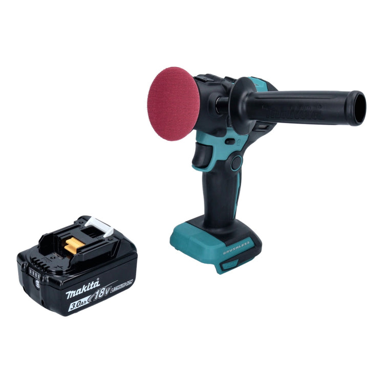 Makita DPV 300 F1 Akku Schleifer Polierer 18 V 50 / 80 mm Brushless + 1x Akku 3,0 Ah - ohne Ladegerät - Toolbrothers