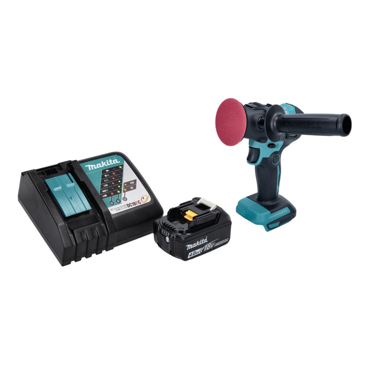 Makita DPV 300 RM1 Akku Schleifer Polierer 18 V 50 / 80 mm Brushless + 1x Akku 4,0 Ah + Ladegerät - Toolbrothers