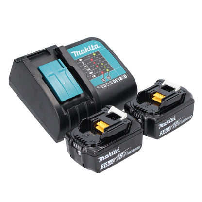 Makita DHP 487 SFX perceuse à percussion sans fil 18 V 40 Nm sans balai + 2x batteries 3,0 Ah + chargeur + Makbox