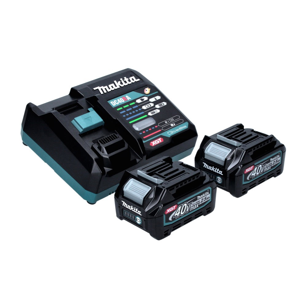 Makita TW 001 GD201X Clé à chocs sans fil 40 V max. 1800 Nm Brushless XGT + 2x batterie 2,5 Ah + chargeur + Makbox