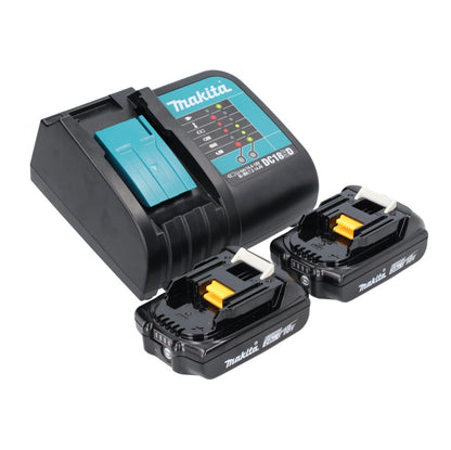 Makita DPO 600 SAX polisseuse excentrique sur batterie 18 V 150 mm XPT brushless + 2x batterie 2,0 Ah + chargeur + Makbox Maxi