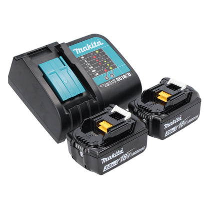 Polisseuse excentrique sur batterie Makita DPO 600 SFX 18 V 150 mm XPT Brushless + 2x batteries 3,0 Ah + chargeur + Makbox Maxi