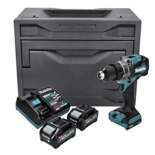 Makita DF 001 GM201X Akku Bohrschrauber 40 V max. 140 Nm XGT Brushless + 2x Akku 4,0 Ah + Ladegerät + Makbox