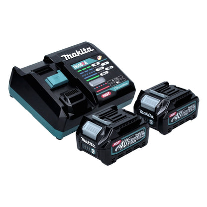 Meuleuse d'angle sur batterie Makita GA 013 GD201X 40 V max. 125 mm sans balais XGT + 2x batterie 2,5 Ah + chargeur + Makbox