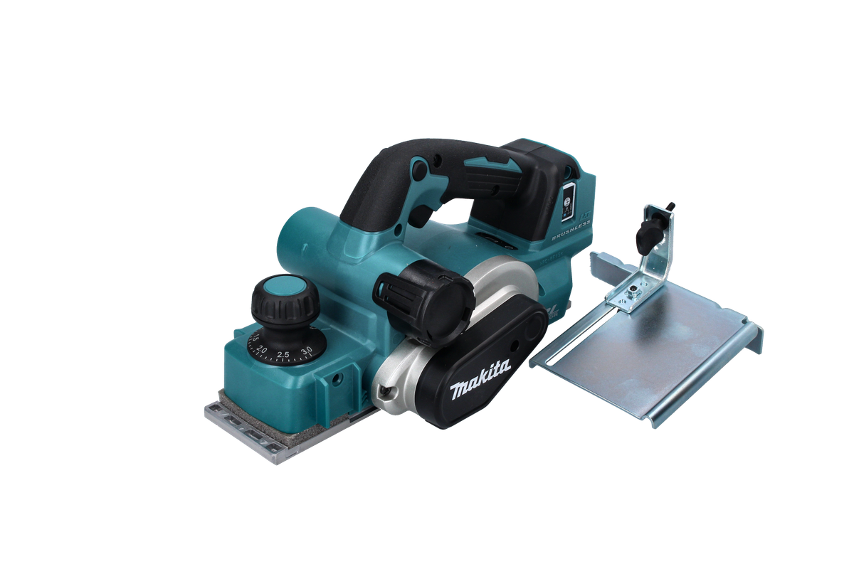 Makita DKP 181 SFX rabot pliant sur batterie 82 mm 18 V sans balais + 2x batteries 3,0 Ah + chargeur + Makbox