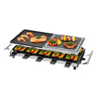 Appareil à raclette ProfiCook PC-RG 1144 Gril 2 en 1 en pierre naturelle, plaque en fonte réversible 1700 W pour 10 personnes maximum (501144)