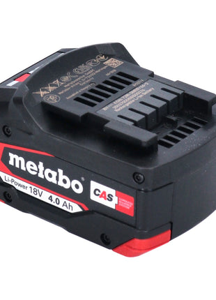 Batterie Metabo Li-Power 18 V 4,0 Ah Batterie Li-Ion CAS (625027000) avec indicateur de niveau de charge - successeur de 625591000